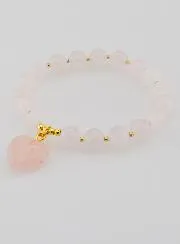 Edelsteen Armband Hart - Rozenkwarts