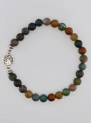 Edelsteen Armband - Indiase Agaat en Levensboom