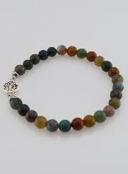 Edelsteen Armband - Indiase Agaat en Levensboom