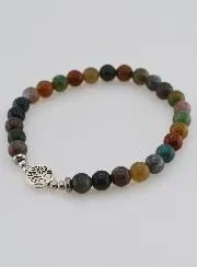 Edelsteen Armband - Indiase Agaat en Levensboom