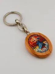 Sleutelhanger Beschermengel en Sint Christoffel