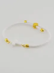 Religieuze Armband met Kruis - Wit