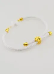 Religieuze Armband met Kruis - Wit