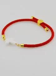 Religieuze Armband met Kruis - Rood