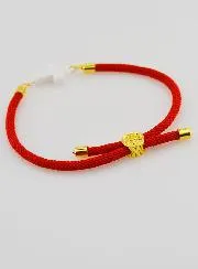 Religieuze Armband met Kruis - Rood