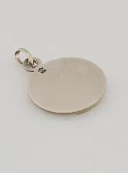 Zilveren Hanger Maria met Bloemblaadjes – 16mm