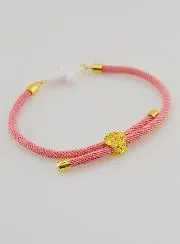 Religieuze Armband met Kruis - Roze