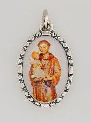 Medaille met Gedraaide Rand 25mm - Sint Antonius