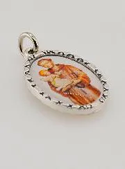 Medaille met Gedraaide Rand 25mm - Sint Antonius