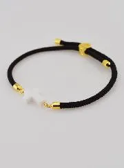 Religieuze Armband met Kruis - Zwart