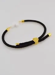 Religieuze Armband met Kruis - Zwart