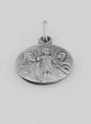 Zilveren Hanger Heilige Familie - 17mm