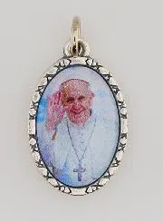 Medaillon met Gedraaide Rand 25mm – Paus Franciscus