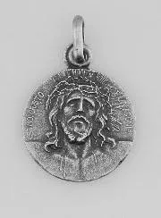 Zilveren Hanger met het Heilige Gelaat van Christus - 17mm
