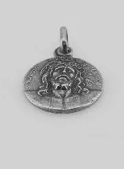 Zilveren Hanger met het Heilige Gelaat van Christus - 17mm