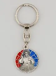 Sleutelhanger met Emaille Barmhartige Jezus Christus
