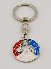 Sleutelhanger met Emaille Barmhartige Jezus Christus