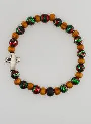 Armband Kind met Kruisje - Zwart