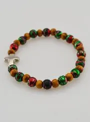 Armband Kind met Kruisje - Zwart