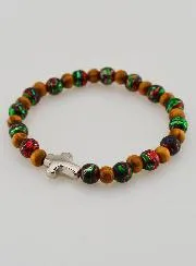 Armband Kind met Kruisje - Zwart