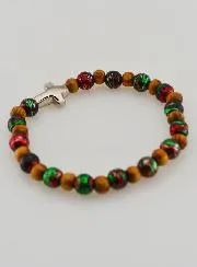 Armband Kind met Kruisje - Zwart