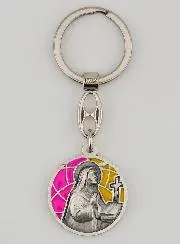 Sleutelhanger met Emaille Heilige Rita