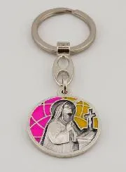 Sleutelhanger met Emaille Heilige Rita