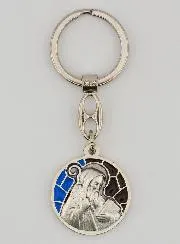 Sleutelhanger met Emaille Sint Benedictus