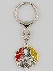 Sleutelhanger met Emaille Heilig Hart van Jezus