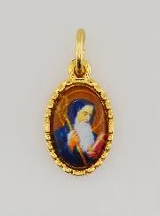 Medaillon met Gedraaide Rand 15mm – Heilige Benedictus