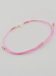 Armband met Kruis - Roze