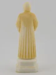 Beschilderd Albasten Beeldje van Sint Charbel - 12cm