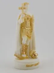 Beeldje Heilige Expeditus van Beschilderd Albast - 12cm