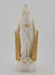 Beeld van Maria Wonderdadige met Gouden Stralen - 17cm