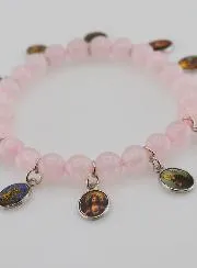 Armband van de 12 Heiligen - Roze Stenen