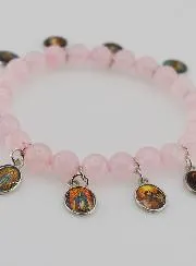Armband van de 12 Heiligen - Roze Stenen