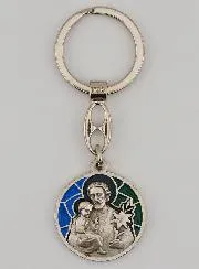 Sleutelhanger met Emaille Sint Jozef