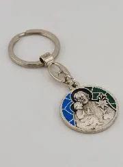 Sleutelhanger met Emaille Sint Jozef