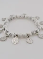 Armband van de 12 Heiligen - Witte Stenen