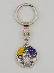 Emaille Sleutelhanger Maria die Knopen Ontwart