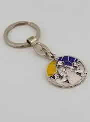 Emaille Sleutelhanger Maria die Knopen Ontwart