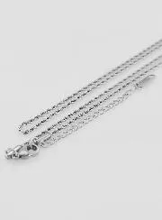 Roestvrijstalen Ketting met Gedraaide Schakels - 50cm