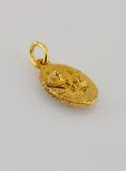 Medaillon met Gedraaide Rand 15mm - Heilige Carlo Acutis