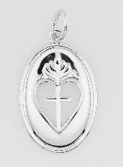 Hanger Kruis en Ex Voto van Gerhodineerd Messing