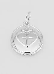 Hanger Kruis en Ex Voto van Gerhodineerd Messing