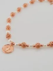 Religieus Collier met Kralen en Mariamedaille