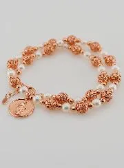 Religieus Collier met Kralen en Mariamedaille