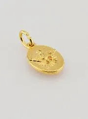 Medaillon met Gedraaide Rand 15mm - Heilige Antonius