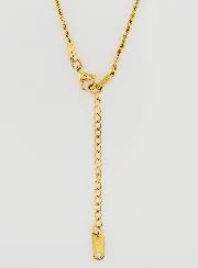 Goudkleurige Ketting met Gedraaide Schakel - 60cm