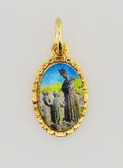 Medaillon met Gedraaide Rand 15mm - Onze-Lieve-Vrouw van La Salette